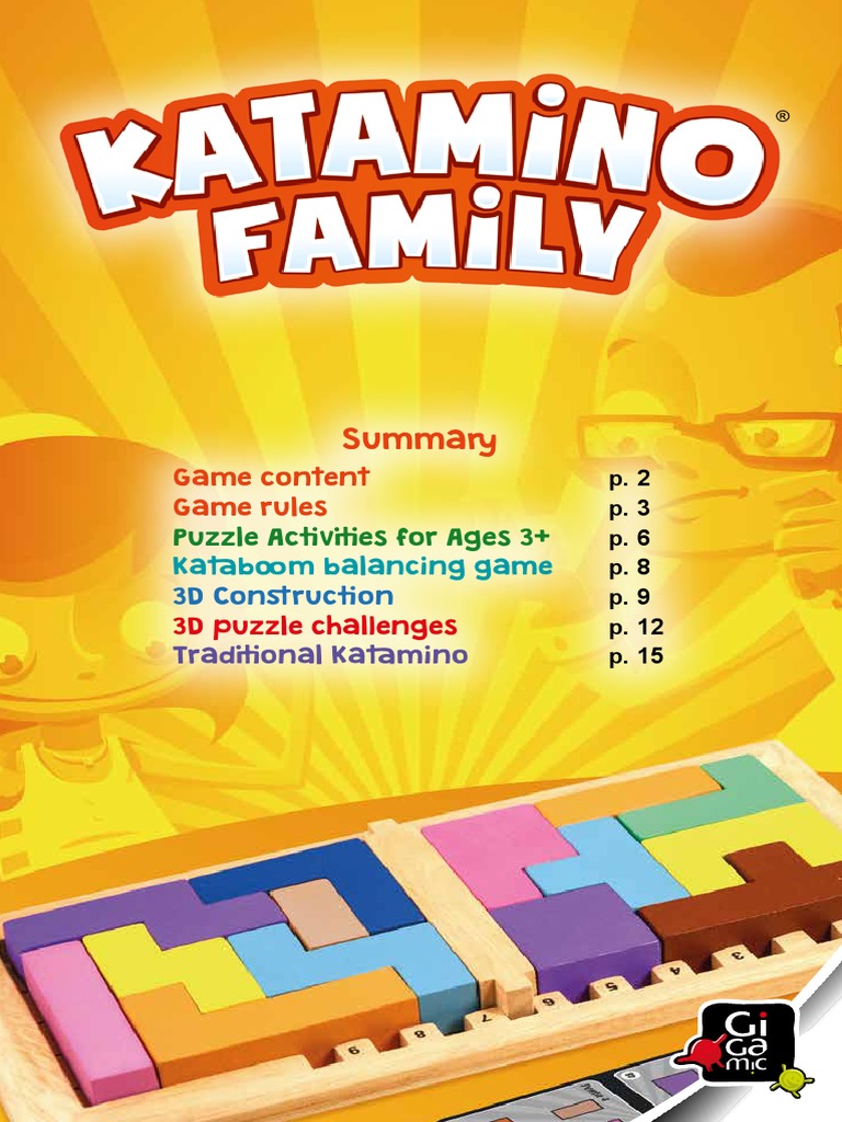 Gigamic Katamino-Family Rules Web | PDF | Gaming | Games Of Mental Skill