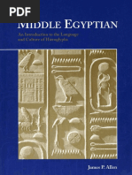 Allen - Middle Egyptian - 2000 PDF | PDF | Ancient Africa | Writing
