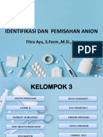 Identifikasi Dan Pemisahan Anion