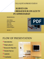 Report Survey on Consumer Behaviour on LCD TV's in Ahm'd