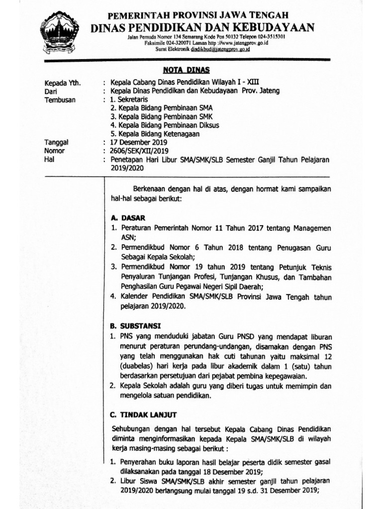 Nodin Libur Smster Ganjil 18 Des 2019 07 57 48