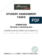 BSBMKG609 Student Assessment Tasks