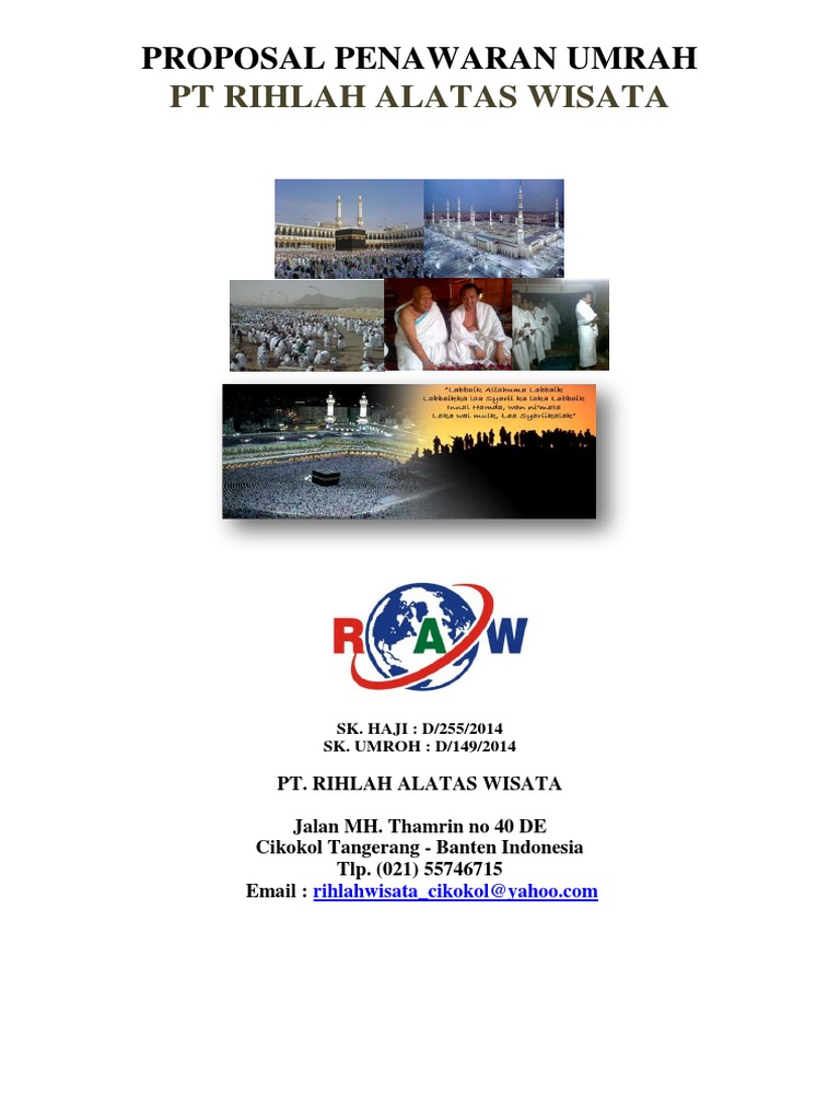 Proposal Paket Umroh PT Rihlah Alatas | PDF