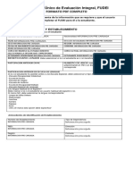 Formulario Único de Evaluación Integral FUDEI PAPEL