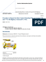 Procedure To Repair The Hoist Control Mounting Plate On Certain 777F and 777G Off-Highway Trucks