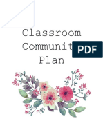 Classroom Community Plan 2