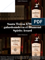 Andrés Chumaceiro - Santa Teresa 1796 Fue Galardonado en El Diamond Spirits Award
