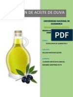 Extraccion de Aceite de Oliva