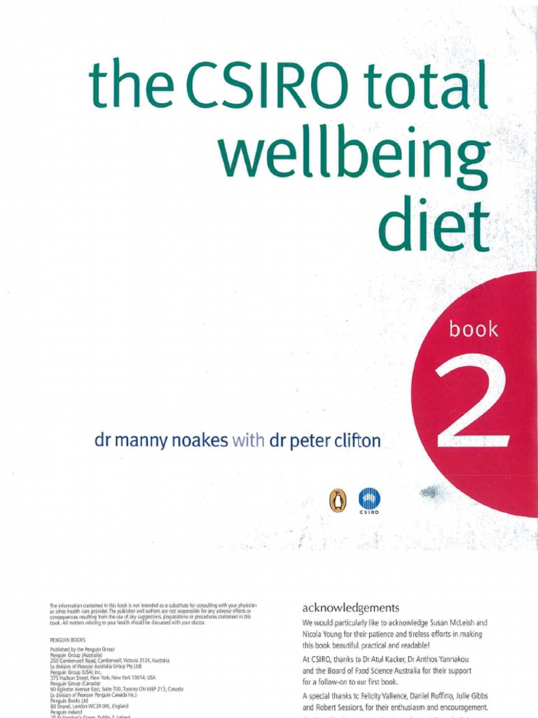 The Csiro Total Wellbeing Diet Book 2 PDF