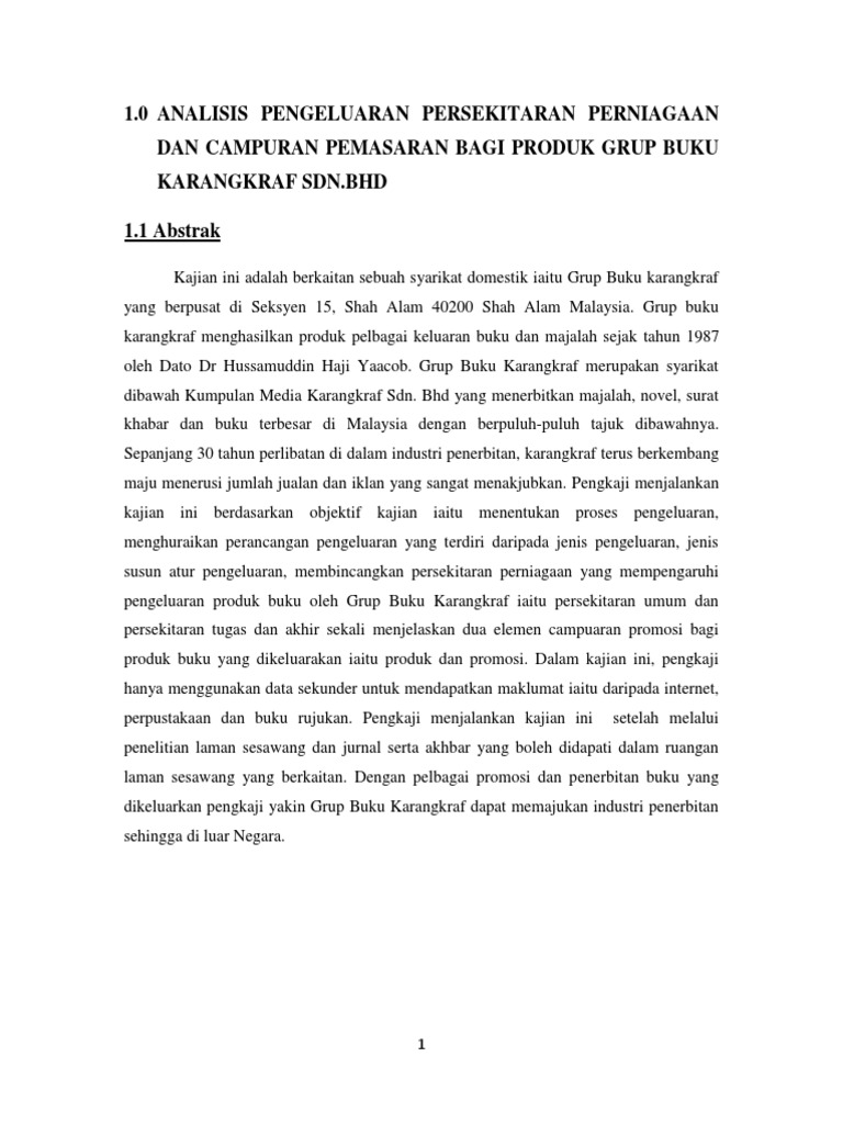 Kerja Kursus Pengajian Perniagaan Autosaved 3 Pdf