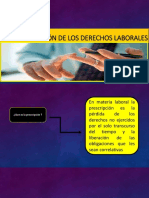 La Prescripción de Los Derechos Laborales