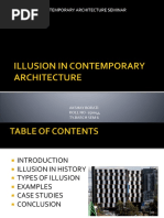 Illusion in Contemporary Architecture