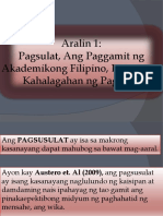 Pagsulat NG Akademikong Filipino