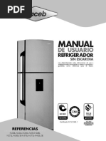 Haceb Assento F 420L SE 2P DA TI Fridge-Freezer