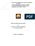 BCA (Bachelor of Computer Applications) Wef 2015-16 Batch PDF