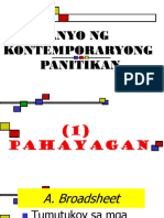 Kontemporaryong Panitikan