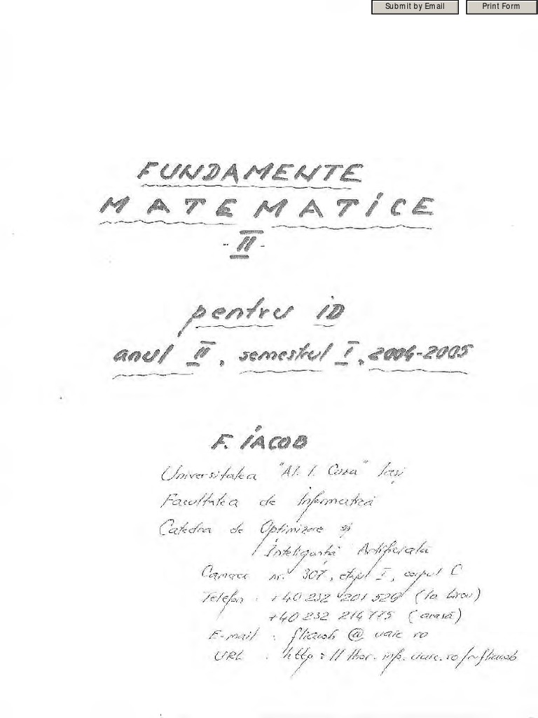 Derivata Gateaux Si Diferentiala Frechet PDF PDF
