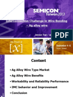 Interconnection Challenge in Wire Bonding - Ag Alloy Wire