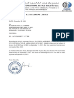 Late Payment Letter