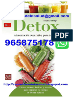 Cáncer - Detox alimentación depurativa para tu salud.