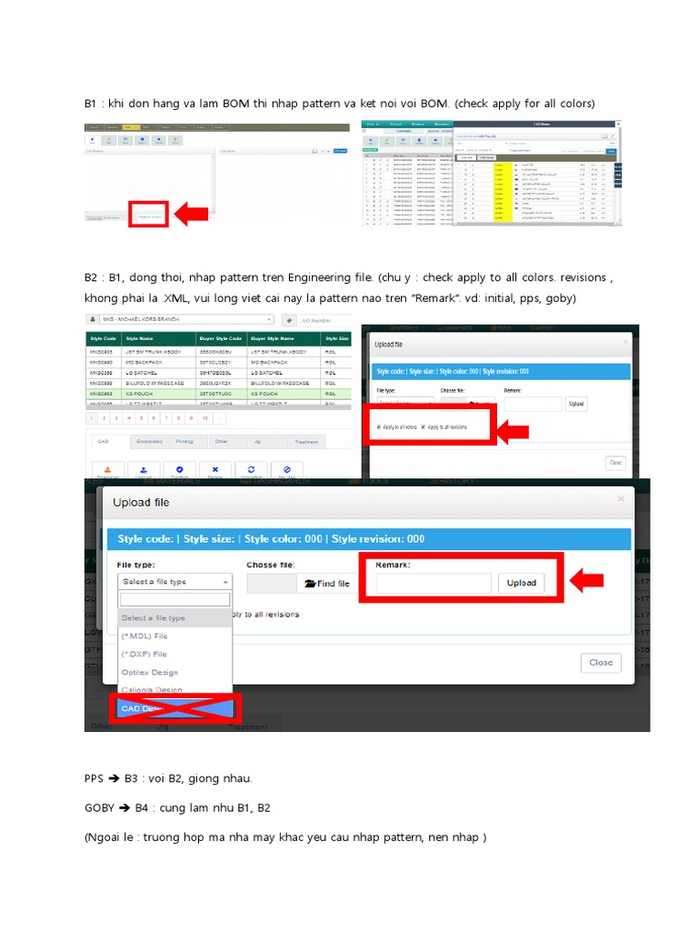 Buoc Nhap Pattern Tren PLM | PDF