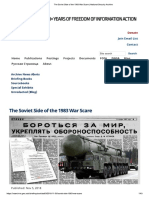 NATIONAL ARCHIVE The Soviet Side of The 1983 War Scare