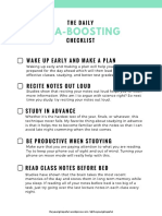 Your Daily GPA Checklist PDF