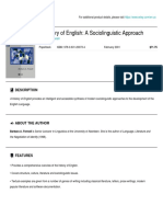 A History of English- A Socioloinguistic Approach