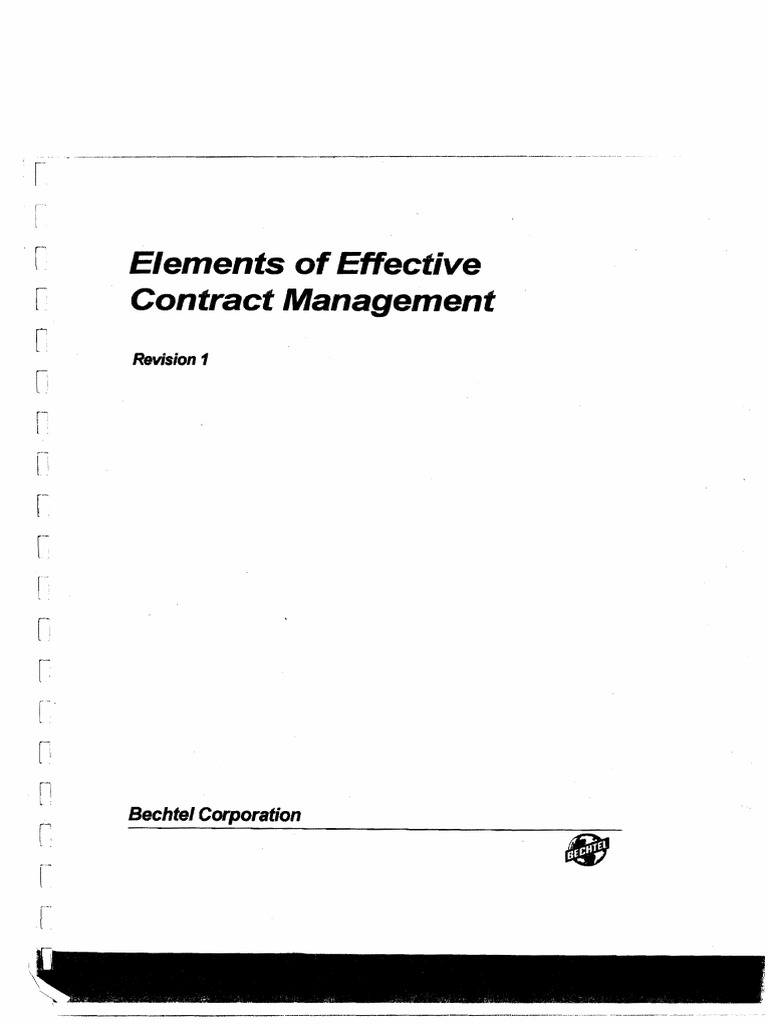 Elements of Contract Management PDF | PDF | Offer And Acceptance ...