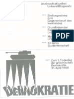 1632-Zum 1. Todestag Der Griechischen Demokratie 21. April 1968