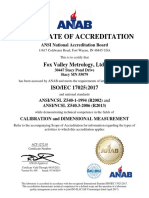 Fox Valley ANAB Certification