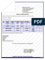 LIC renewal receipt title