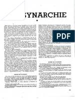 La Synarchie in Les Documents Maçonniques 