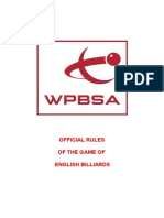 Official Rules of English Billiards PDF