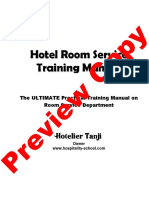 Hotel Room Service Training Manual