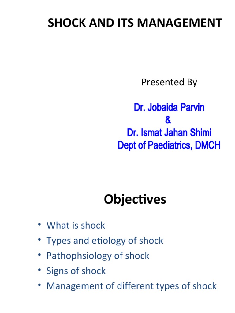 Shock Management in Pediatrics | PDF | Shock (Circulatory) | Corticosteroid