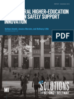 How Federal Higher-Education Policy Can Safely Support Innovation