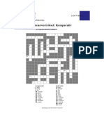 Kreuzwortraetsel - KOMPARATIV - Ubung PDF