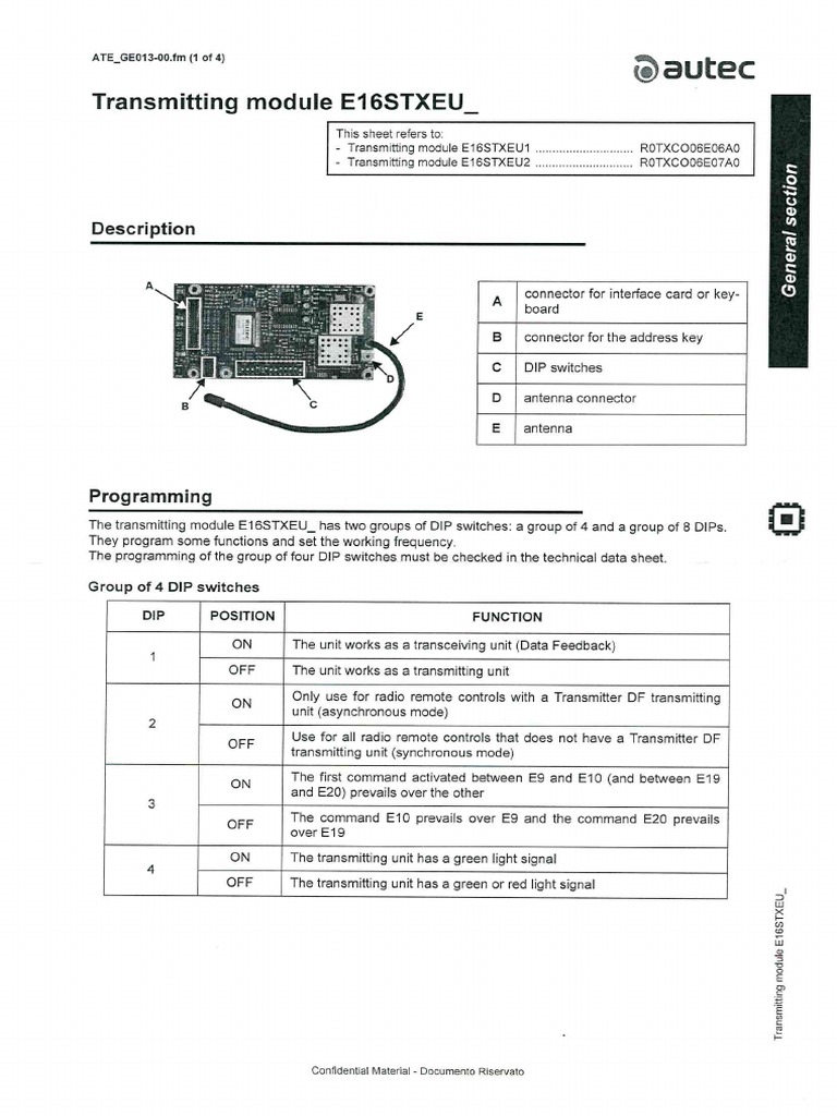 Radio Autec | PDF