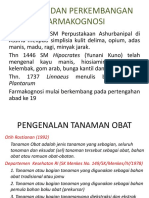 Sejarah Dan Perkembangan Farmakognosi