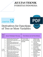 Derivatives For Functions of Two or More Variables