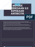 Uji Kepekaan Antibiotik Metode Pemeriksaan