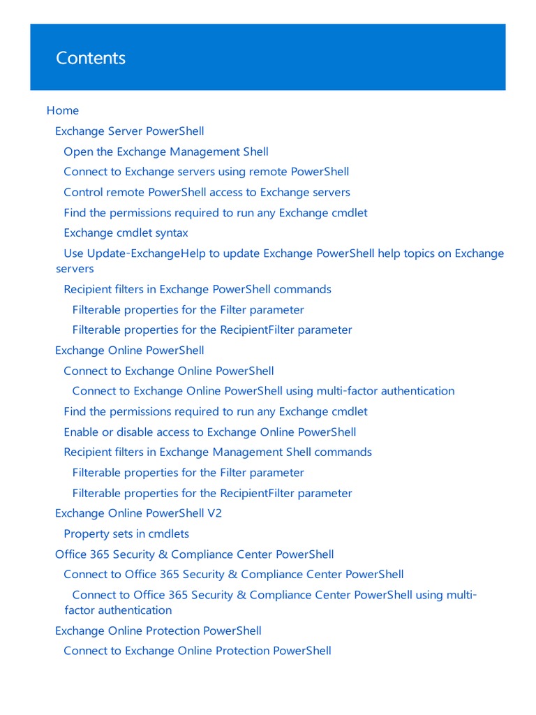 Exchange PowerShell - 08th Nov 2019 | PDF | Shell (Computing ...