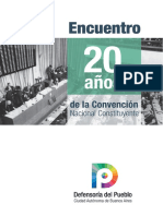 20 años de la Constitución Nacional