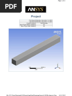 ANSYS Static Structural Analysis