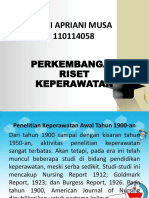 Perkembangan Riset Keperawatan