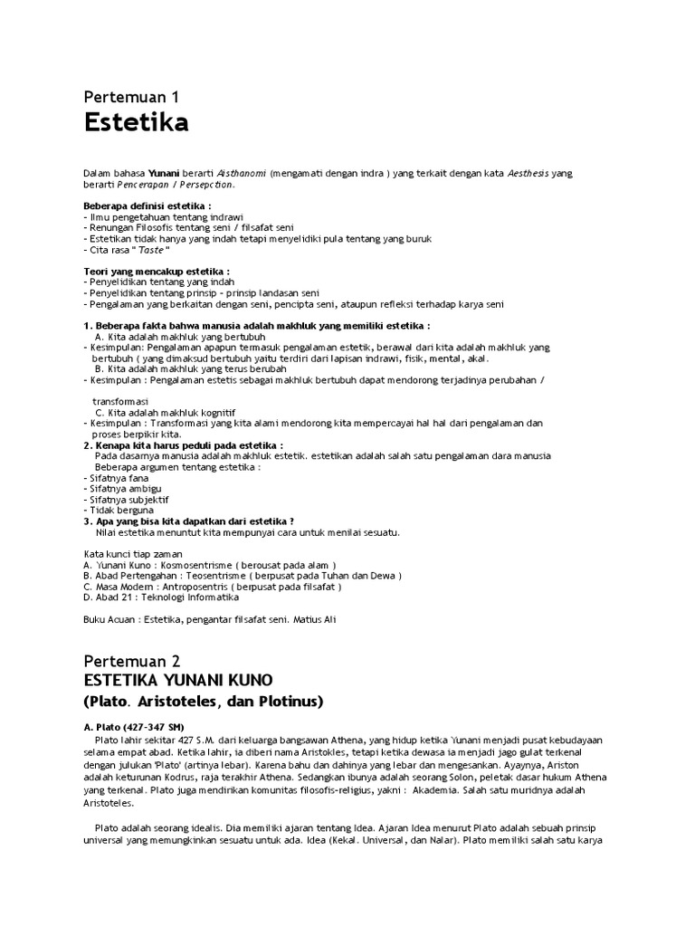 354630575 Kuliah Estetikadocx 354630575 Kuliah Estetikadocx