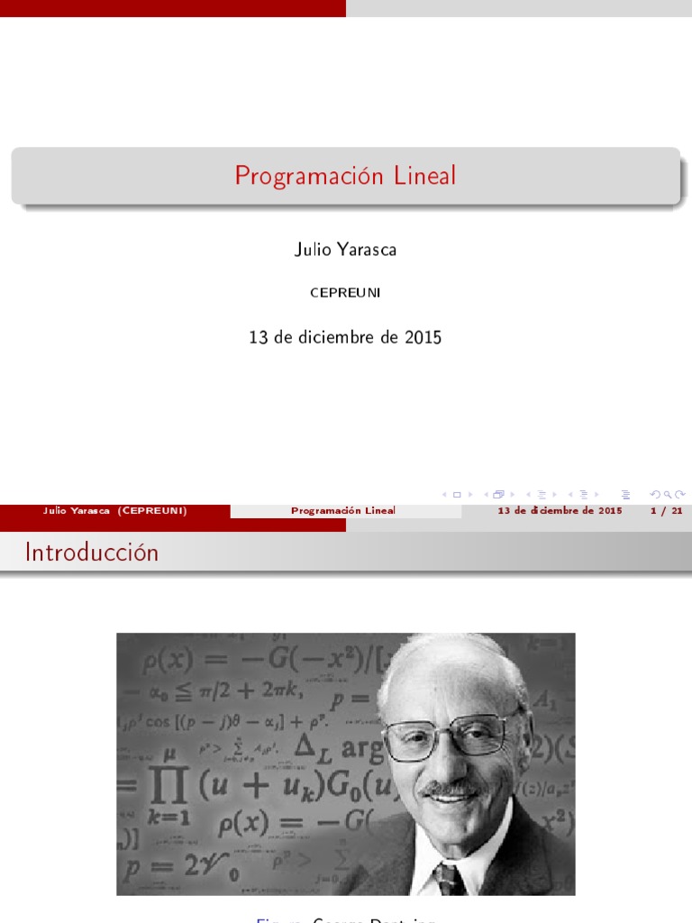 Programacion Lineal PDF Conjunto convexo Programación lineal