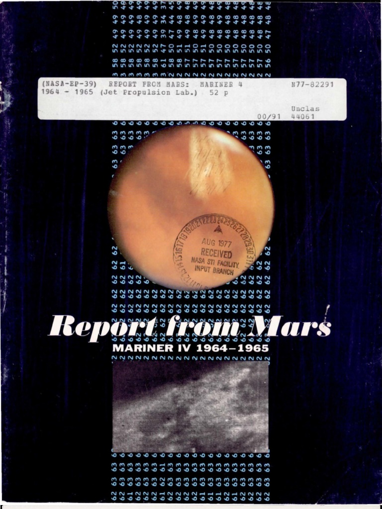 Report From Mars Mariner 4 1964 - 1965 | PDF | Mariner Program | Rm 81 ...