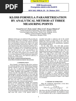 Kloss Formula Parametrization by Analytical Method PDF